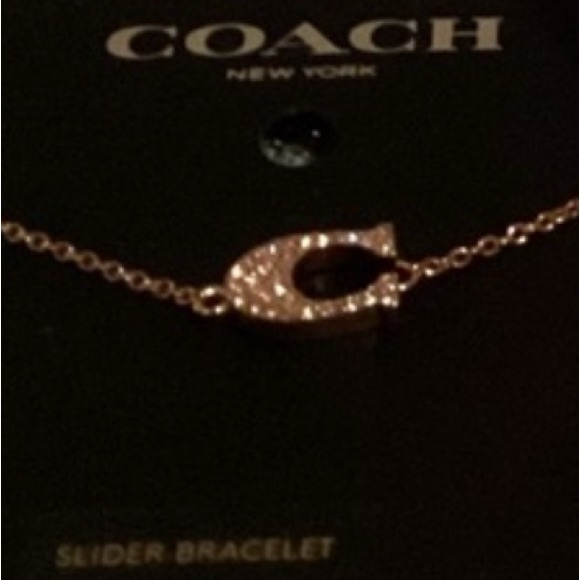 Coach Rose Gold Slider Bracelet